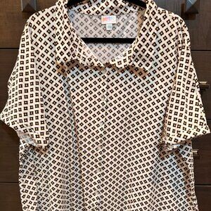 LuLaRoe CHARLIE Button Down Shirt 2XL